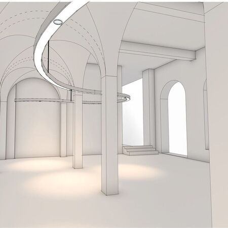 Lichtplanung und Sonderleuchtenentwicklung für die neue repräsentative Tourist-Info in Bad Kissingen