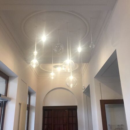 Lichtplanung und Sonderleuchtenentwicklung für die neue repräsentative Tourist-Info in Bad Kissingen