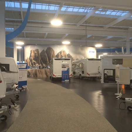 Erwin Hymer World – Rauminstallationen und Licht Wertheim, Deutschland