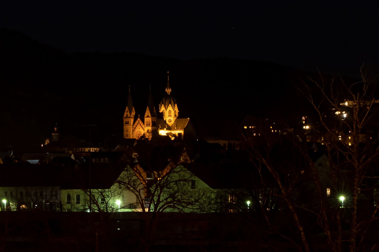 Beleuchtung des Heppenheimer Doms